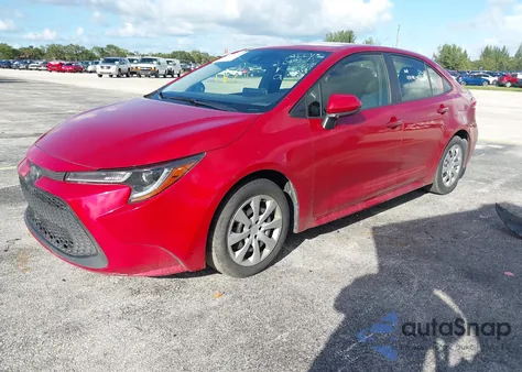 2020 Toyota Corolla Le z USA, uszkodzony, nr VIN JTDEPRAE8LJ089265